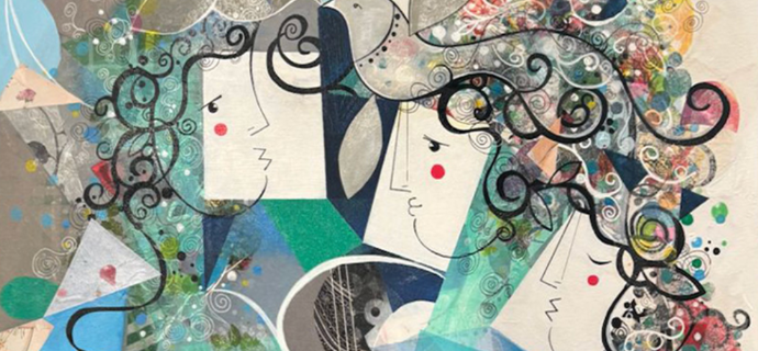 Un peu de toi en moi - Original Acrylic Painting on Canvas - 39.4 x 31.5 in